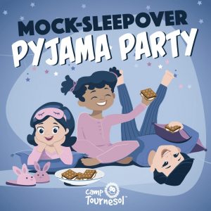 Mock-sleepover pyjama party at CampT!