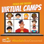 Virtual camps in French and English.